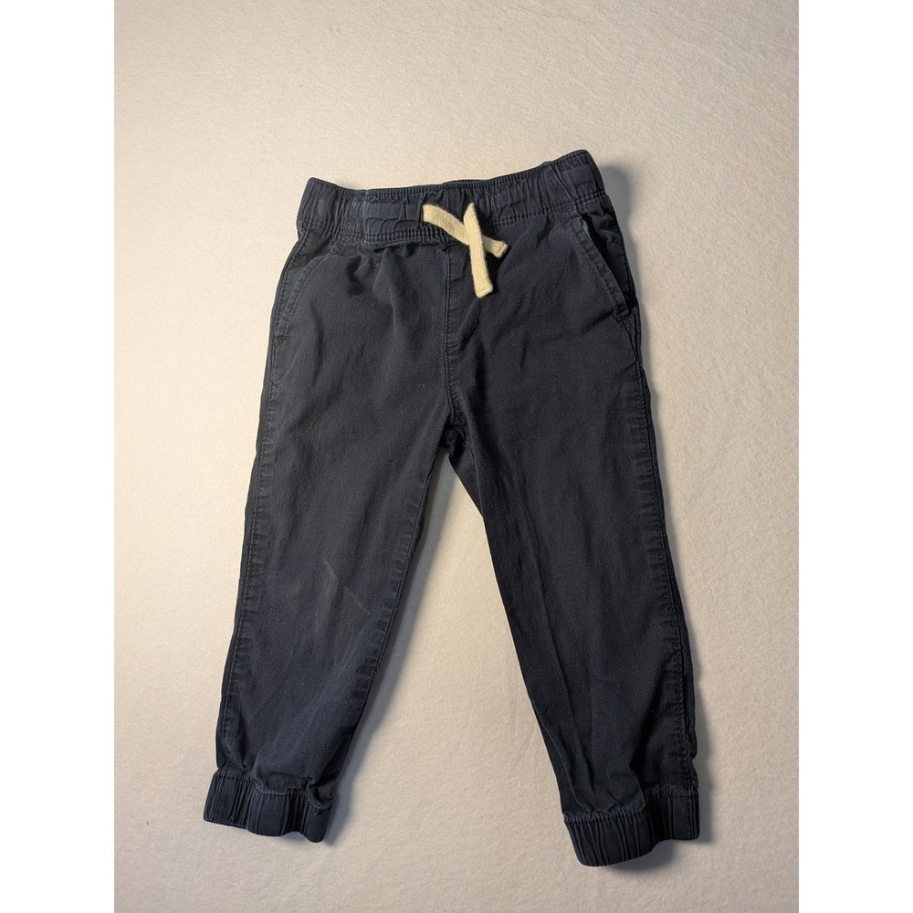The Children's Place Boys Navy Blue Twill Jogger Pants Toddler Size 2T
